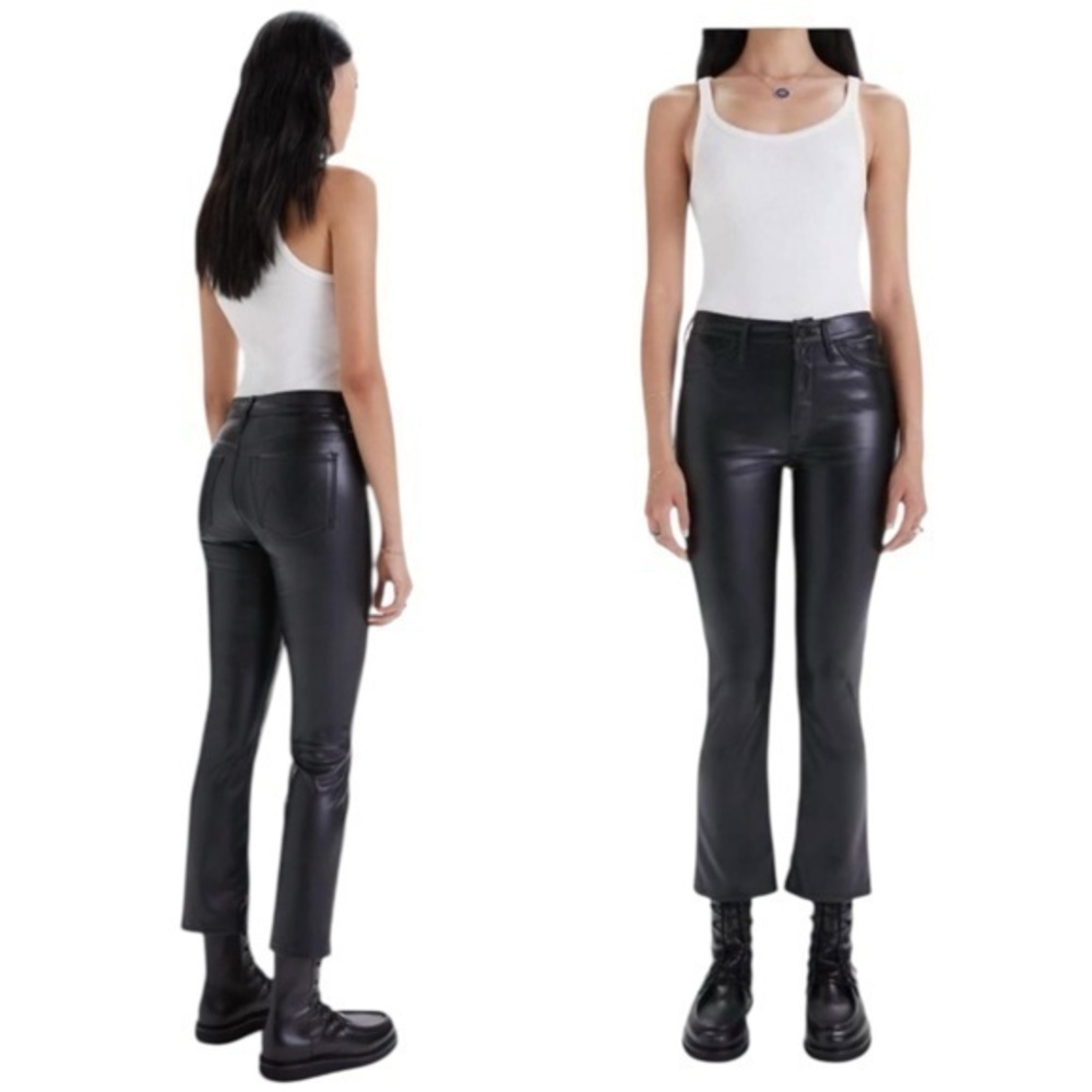 New ▶️ MOTHER ◀️ The Insider Ankle Wax On Wax Off Black SIZE 26